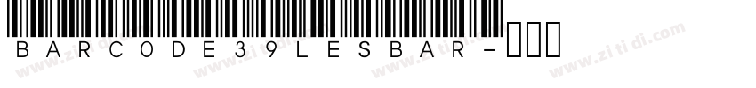 Bar Code 39 lesbar字体转换